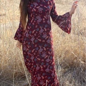 Scarlett Paisley Boho Chic Maxi Dress